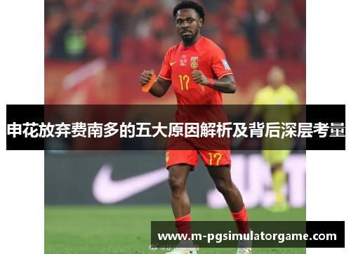 申花放弃费南多的五大原因解析及背后深层考量